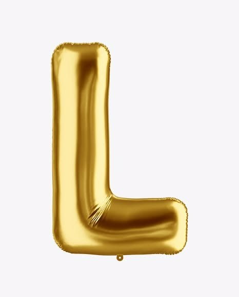Alphabet L Balloon