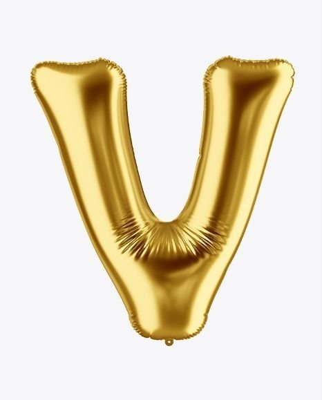 Alphabet V Balloon