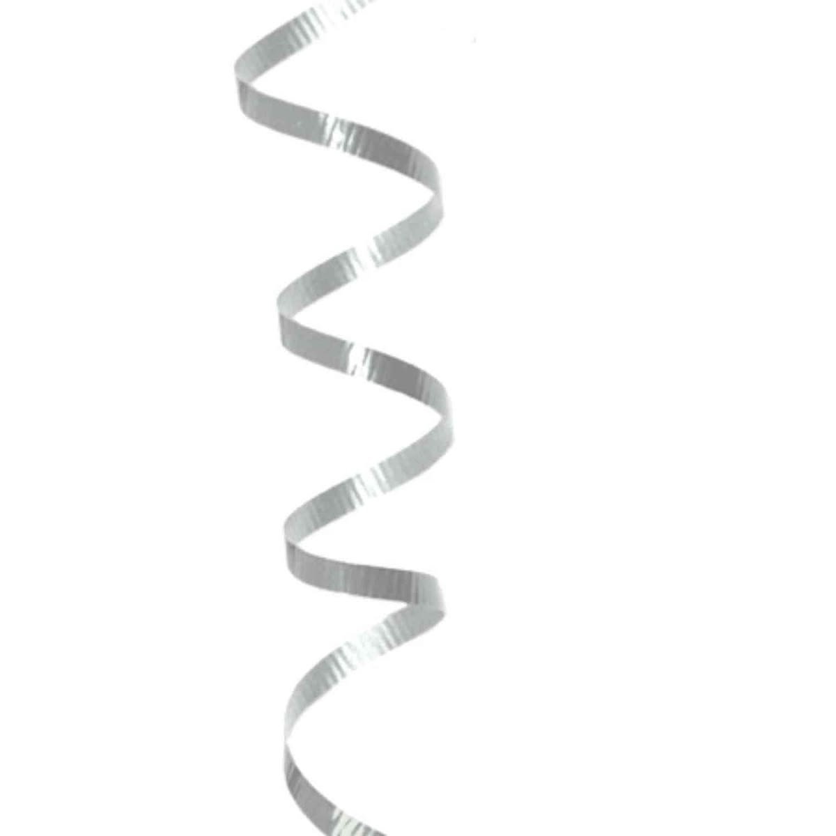 Silver  Curly Ribbon