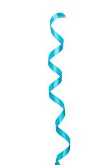 Blue Curly Ribbon
