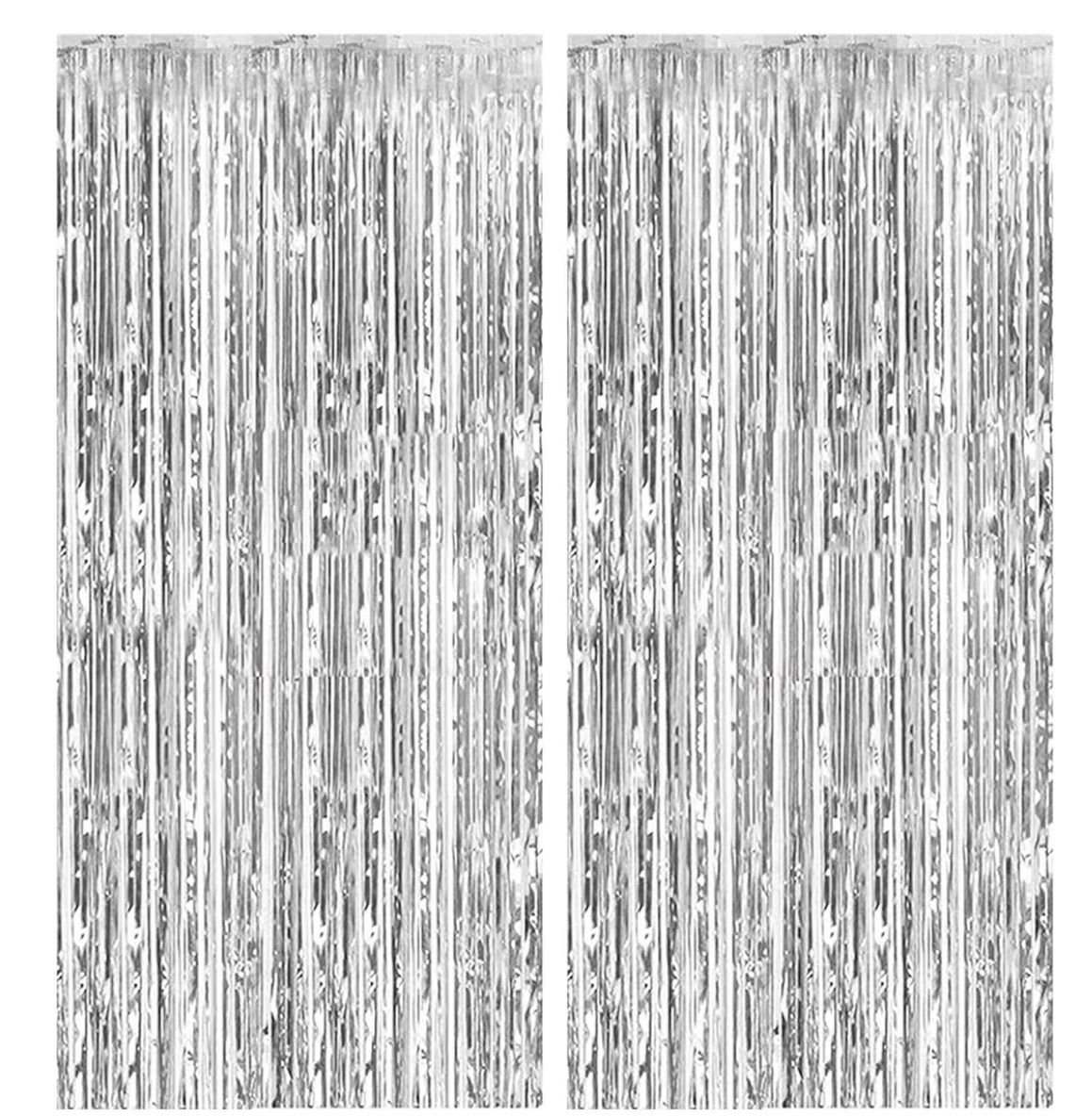Silver Fringe Curtain