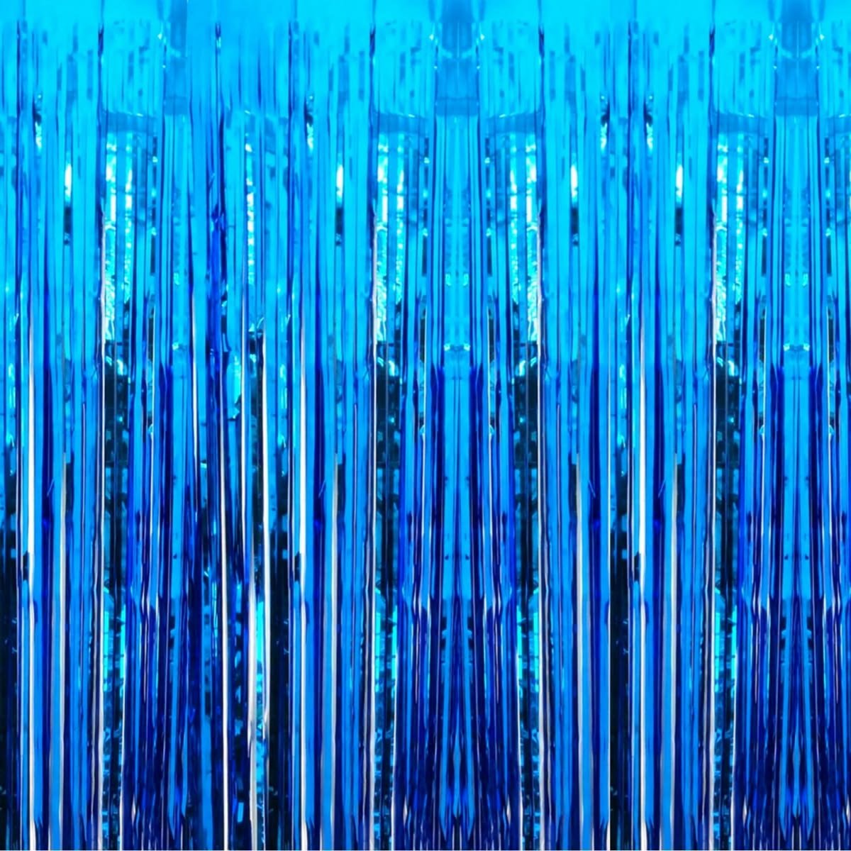 Blue Fringe Curtain
