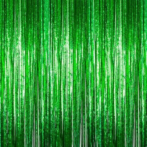 Green Fringe Curtain