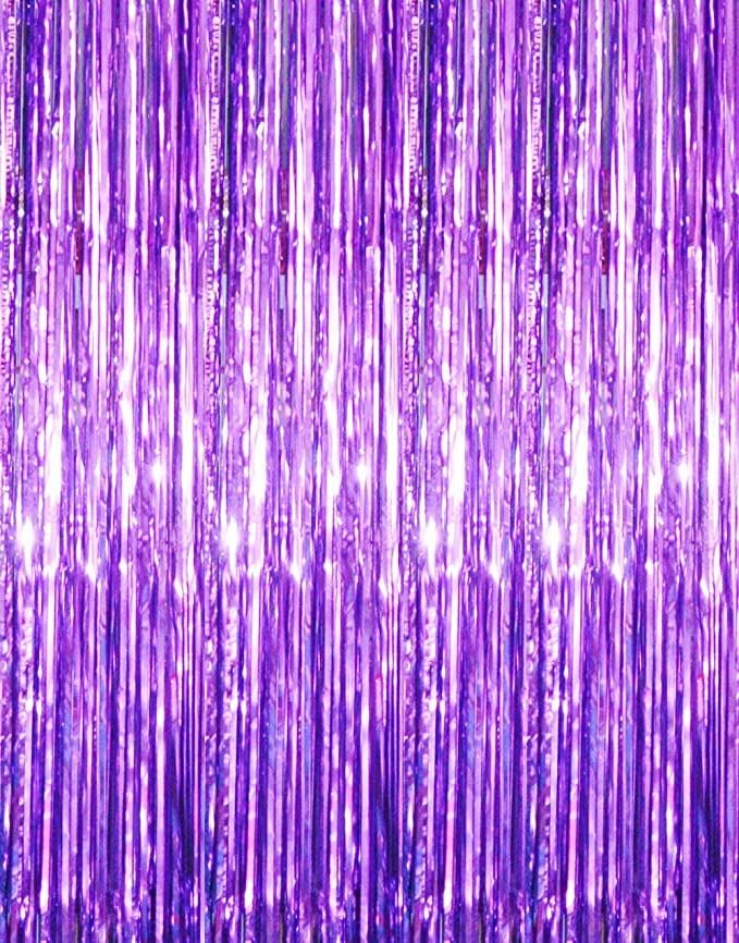 Purple Fringe Curtain