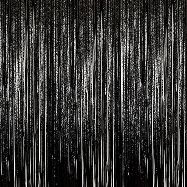 Black Fringe Curtain