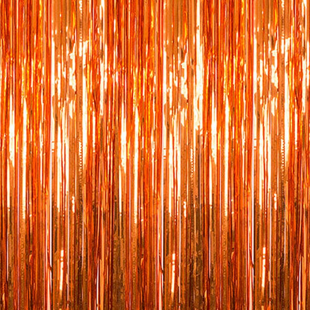 orange Fringe Curtain
